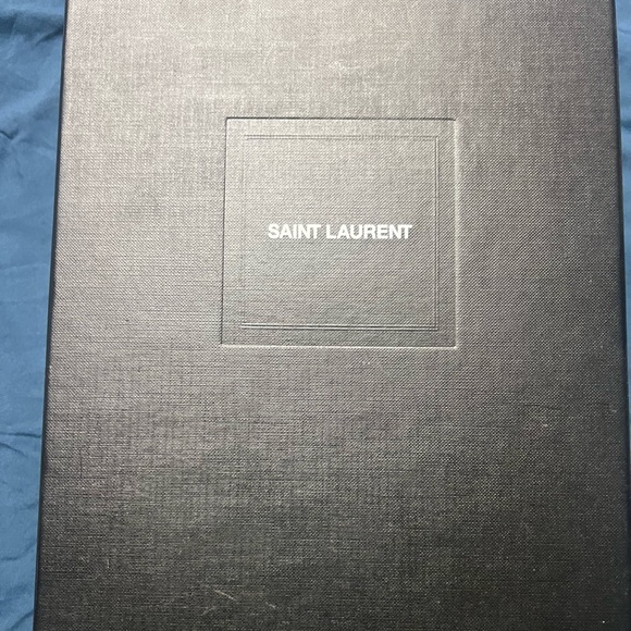 Saint Laurent Metallic Silver with YSL heel - Picture 1 of 4